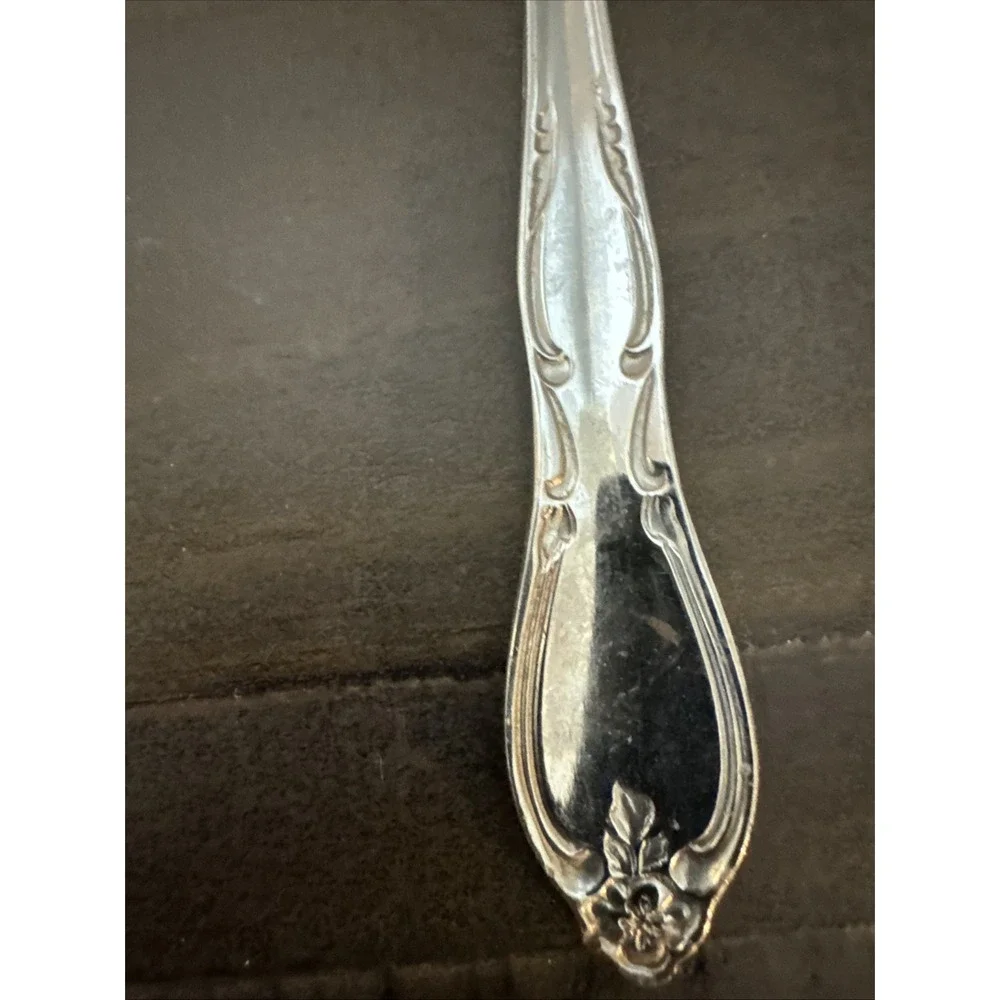 Wm Rogers Deluxe Teaspoons Stainless Silverware Oneida Montclair Lot Of 9